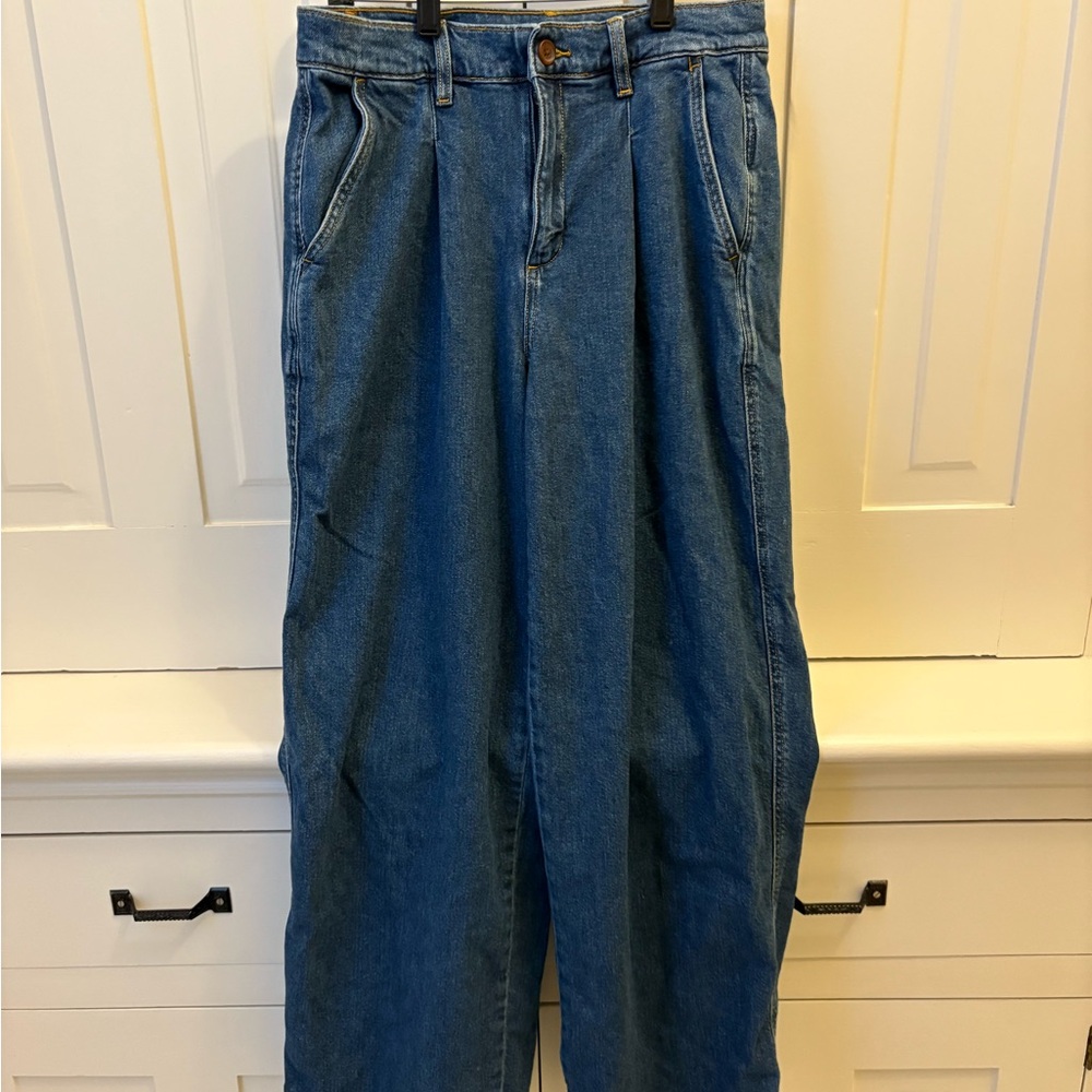 Lands' End trouser Blue Jeans 8